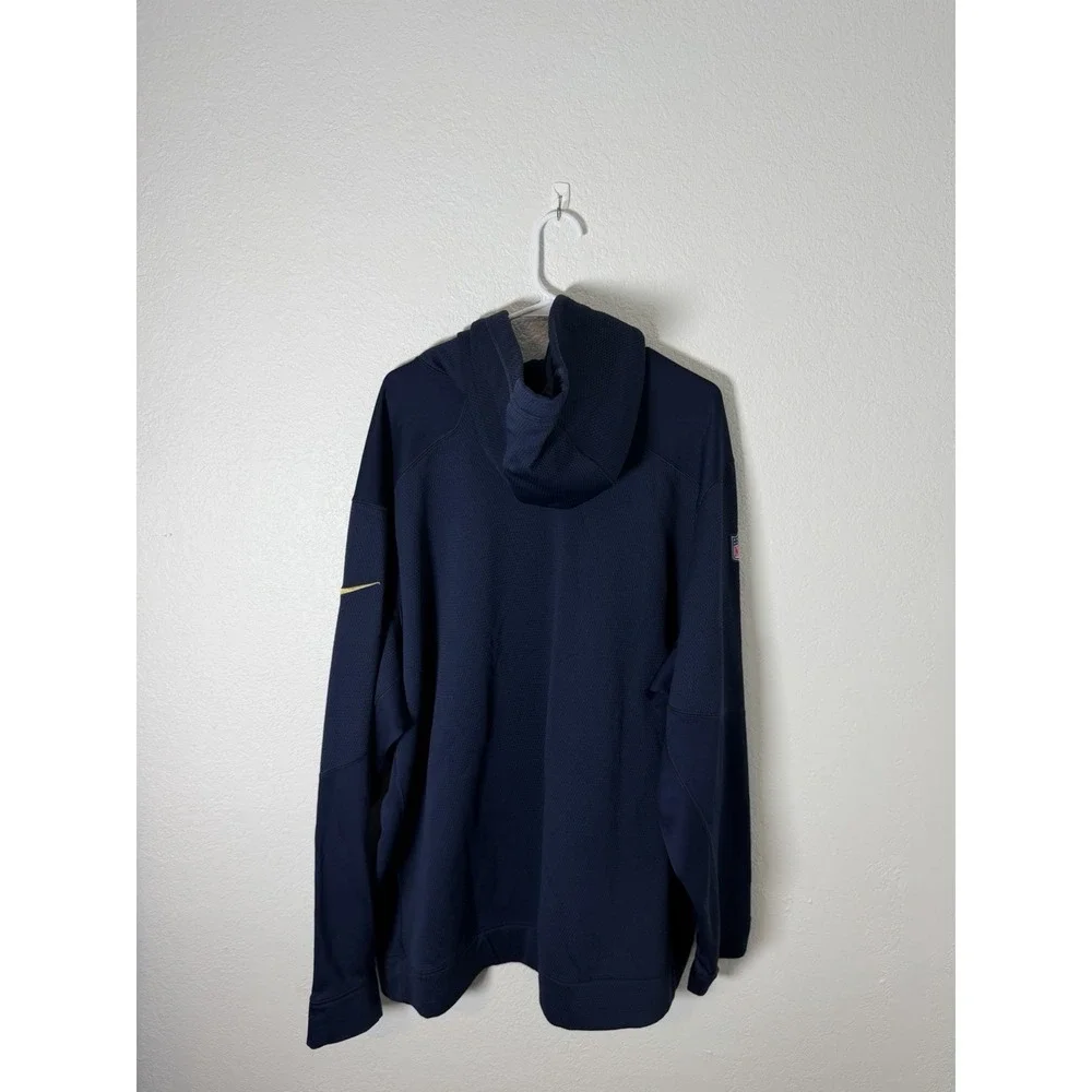 NIKE LA Rams NFL Team Player‎ Issued Dri Fit Hoodie Sweatshirt  Men's 4XL Navy